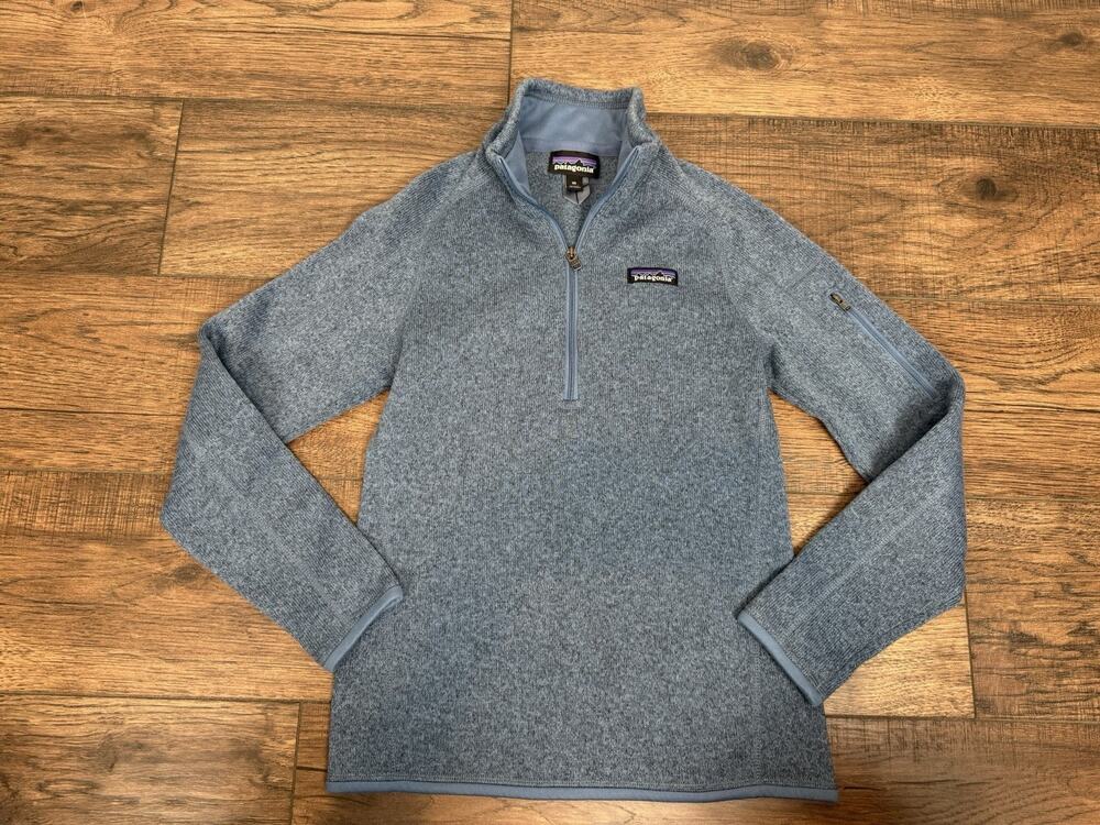 Patagonia Better Sweater Womens (XS) Blue Fleece Quarter 1/4 Zip Pullover Jacket